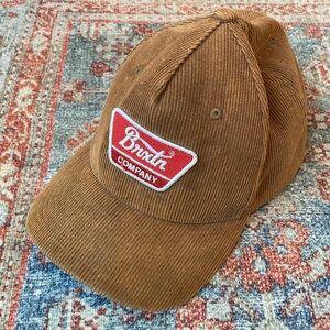 Braxton Linwood corduroy brown SnapBack hat